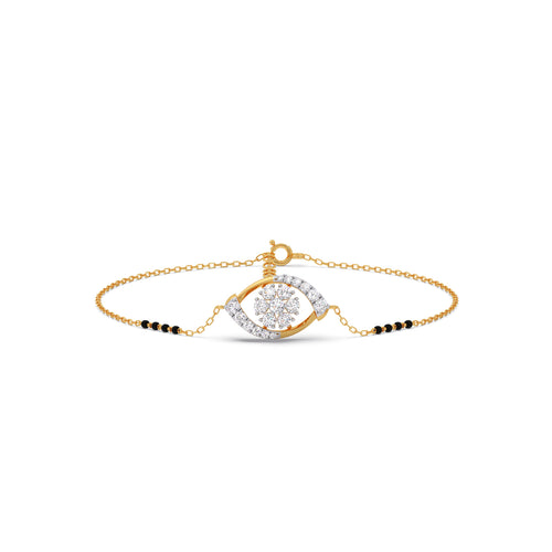 Nitya Cluster Diamond Mangalsutra Bracelet