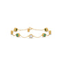 TetraGem Trio Solitaire Chain Bracelet