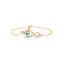 Infinite Evil Eye Round Diamond Bracelet