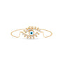 Evil Eye Delicate Diamond Chain Bracelet