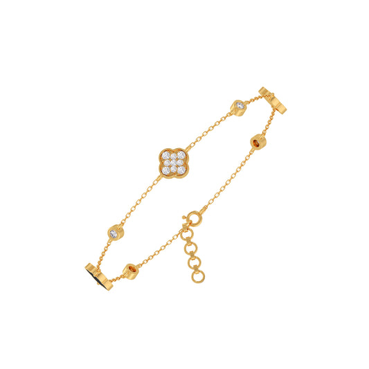 The Lucky Clover Diamond Bracelet