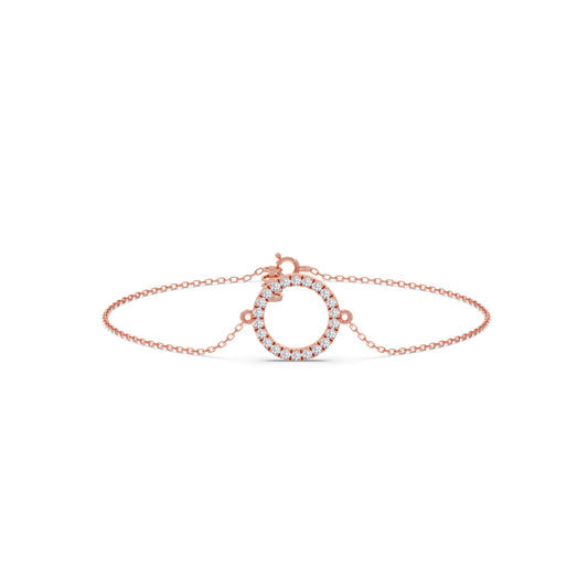 Sparkle Circle Chain Bracelet
