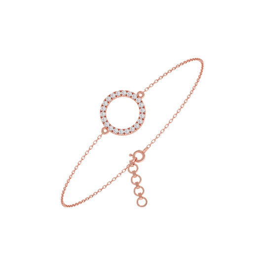 Sparkle Circle Chain Bracelet