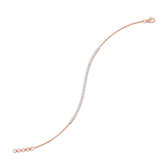 Classic Eternal Tennis Diamond Bracelet - Rose