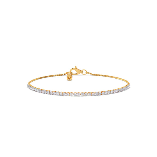 Classic Eternal Tennis Diamond Bracelet - Yellow