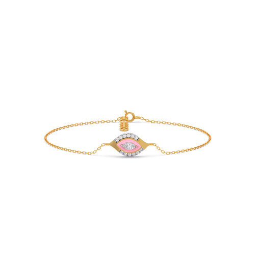 Cotton Candy Marquise And Round Diamond Bracelet