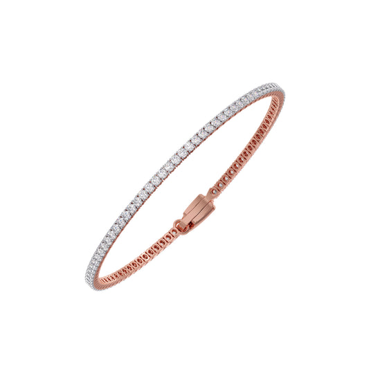 Round Radiance Tennis Bracelet - Rose