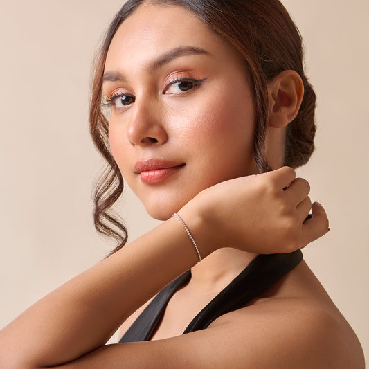 1.06 ct Classic Round Diamond Tennis Bracelet - MH