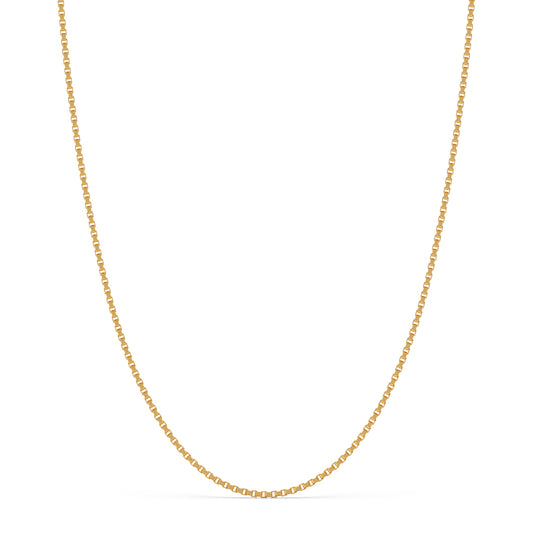 Box Gold Neck Chain - Yellow