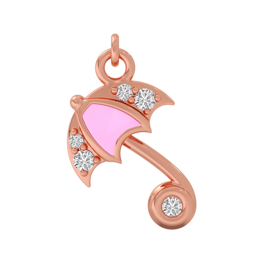 Umbrella Charm - Rose