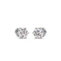 Six-Prong Round Brilliant Cut Diamond Stud Earrings