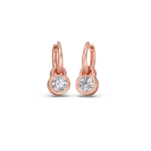 Sparkling Diamond Drop Earrings