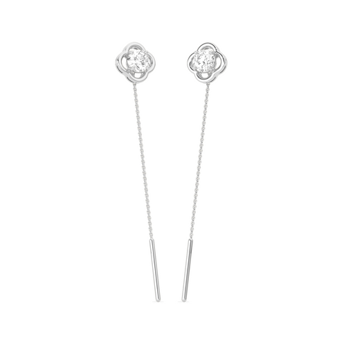 Sparkling Diamond Drop Sui Dhaga Earrings