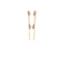 Marquise-Cut Double Diamond Threader Earrings