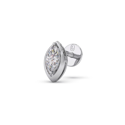 0.47 Ct Marquise Shape Diamond Stud Earrings