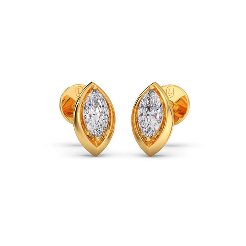 0.47 Ct Marquise Shape Diamond Stud Earrings