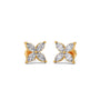 Floral Marquise Diamond Stud Earrings