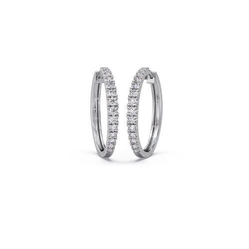 Glamour Round Diamond Earrings