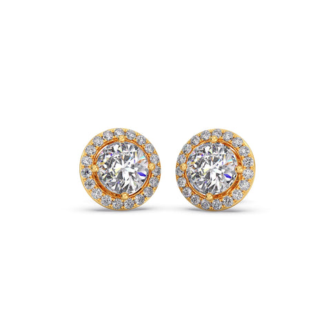 Everlasting Round Diamond Studs Earring