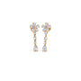 Elegant Floral Dangle LGD Earrings