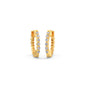 Star Diamond Huggie Earrings