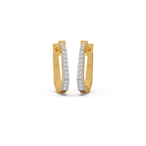 Vector Diamond Hoop Earrings