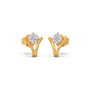 Four-Prong Round Diamond Stud Earrings