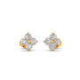 Quatrefoil Diamond Stud Earrings