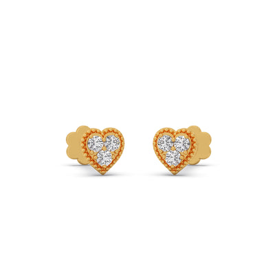 The Loving Heart Diamond Earrings