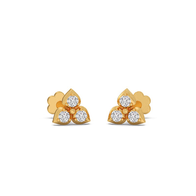 Trio Stud Diamond Earrings