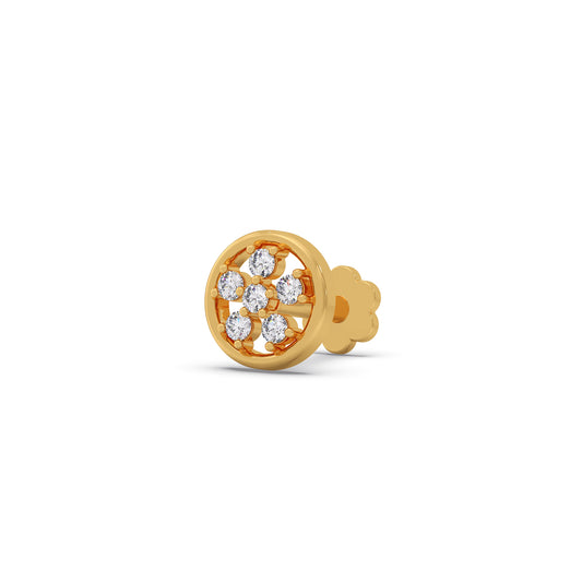 Cluster Stud Diamond Earrings