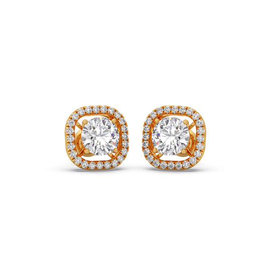 Timeless Spark Solitaire Diamond Stud Earrings