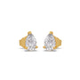 1.01 ct Pear-Shaped Diamond Solitaire Stud Earrings