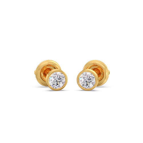 The Classic Bezel Stud Earrings