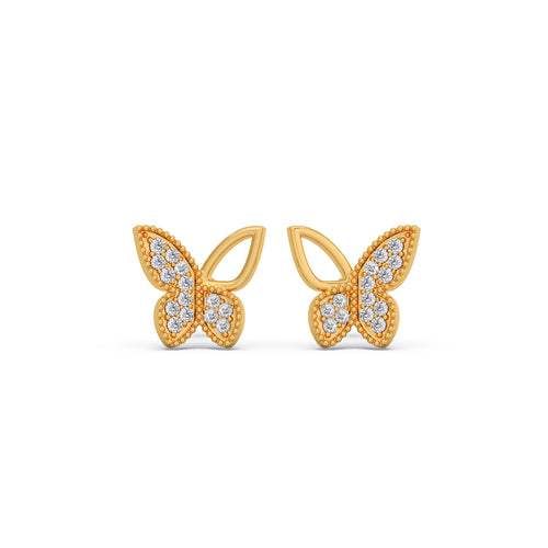Aurefly Diamond Stud Earrings