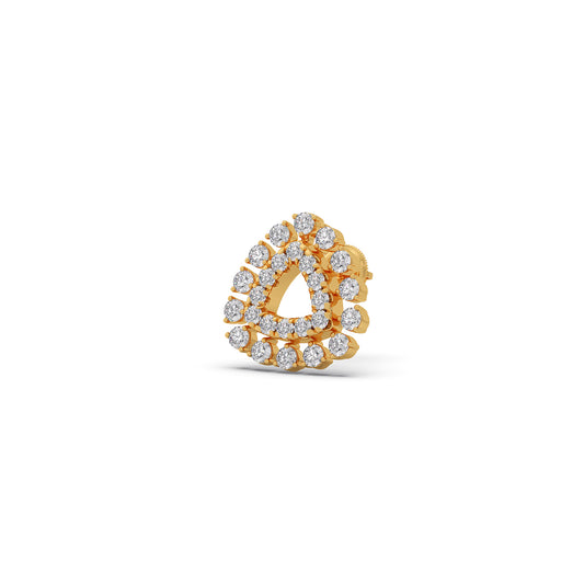 The Ever-Sparkle Round Diamond Studs - Yellow