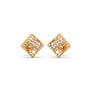 Celestia Square Diamond Stud Earrings