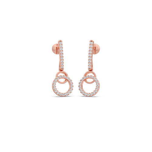 Loop Diamond Dangle Earrings