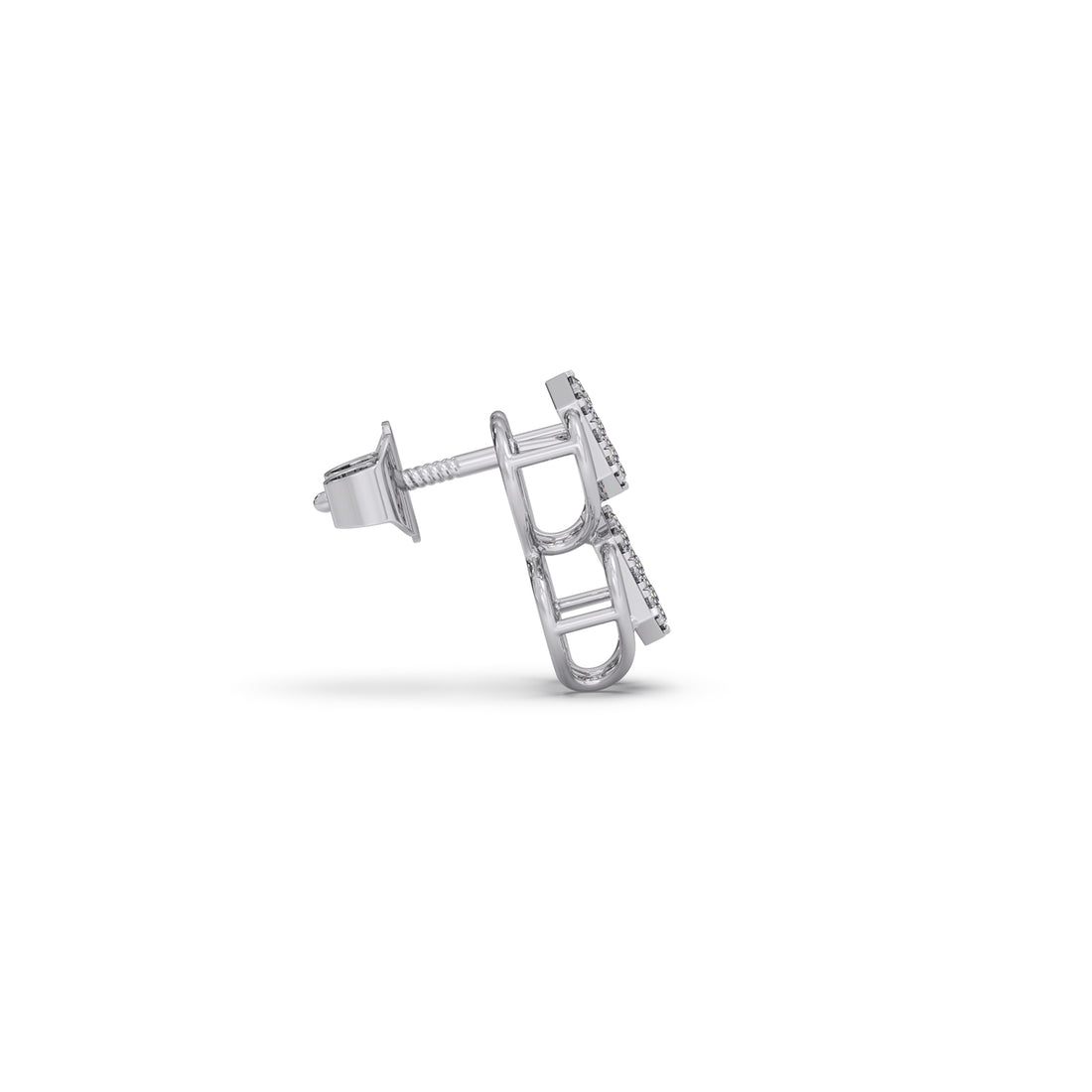 Antiqua Drop Diamond Stud Earrings