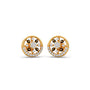 Halo Spark Round Diamond Stud Earrings