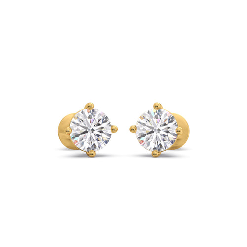 Timeless Round Solitaire Stud Earrings