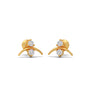 Vertical Grace Round Diamond Studs