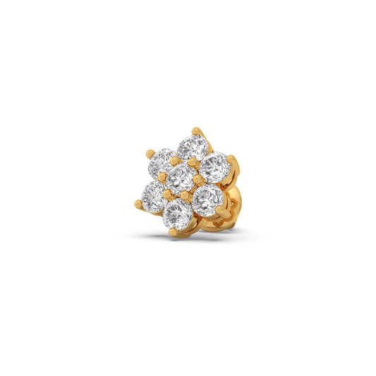 The Floret Diamond Stud Earrings