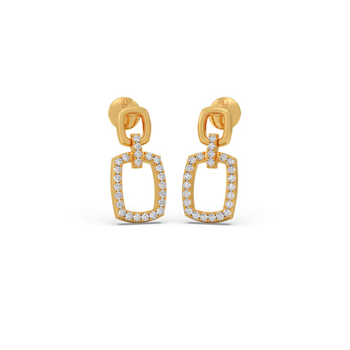 Ethereal Elegant Diamond Stud Earrings