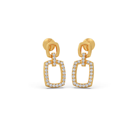 Ethereal Elegant Diamond Stud Earrings