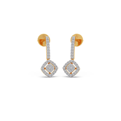 Kite Shape Drops & Dangle Diamond Earrings