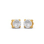 Portuguese Essence Solitaire Diamond Stud Earrings