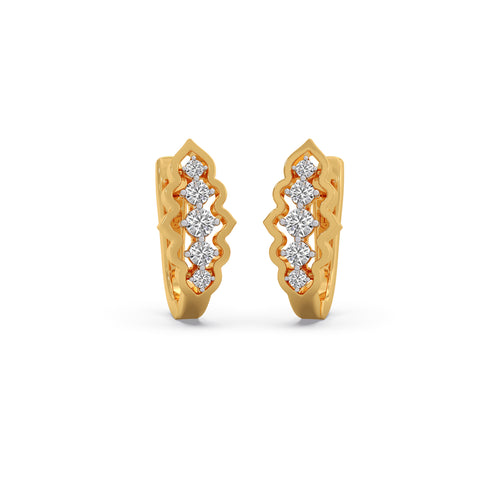 Glacier Ridge Diamond Hoop Earrings