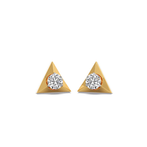 Triaura Diamond Studs Earrings