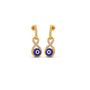 Evil Eye Infinity Diamond Dangle Earrings